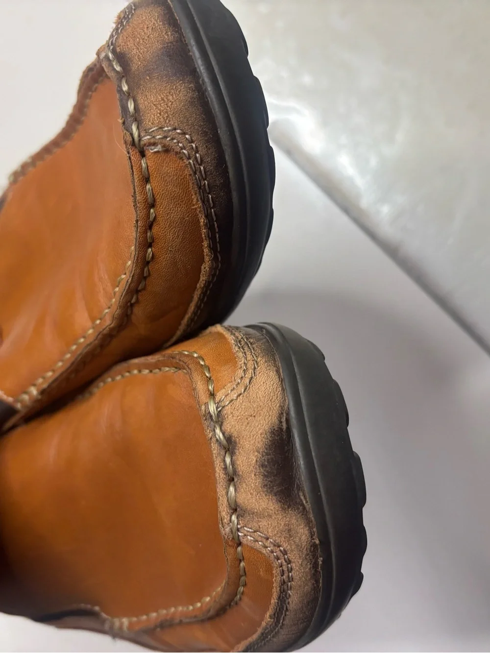 Cole Haan Tucker Venetian Leather Slip-On Loafers Tan Brown Shoes Size 10M Mens